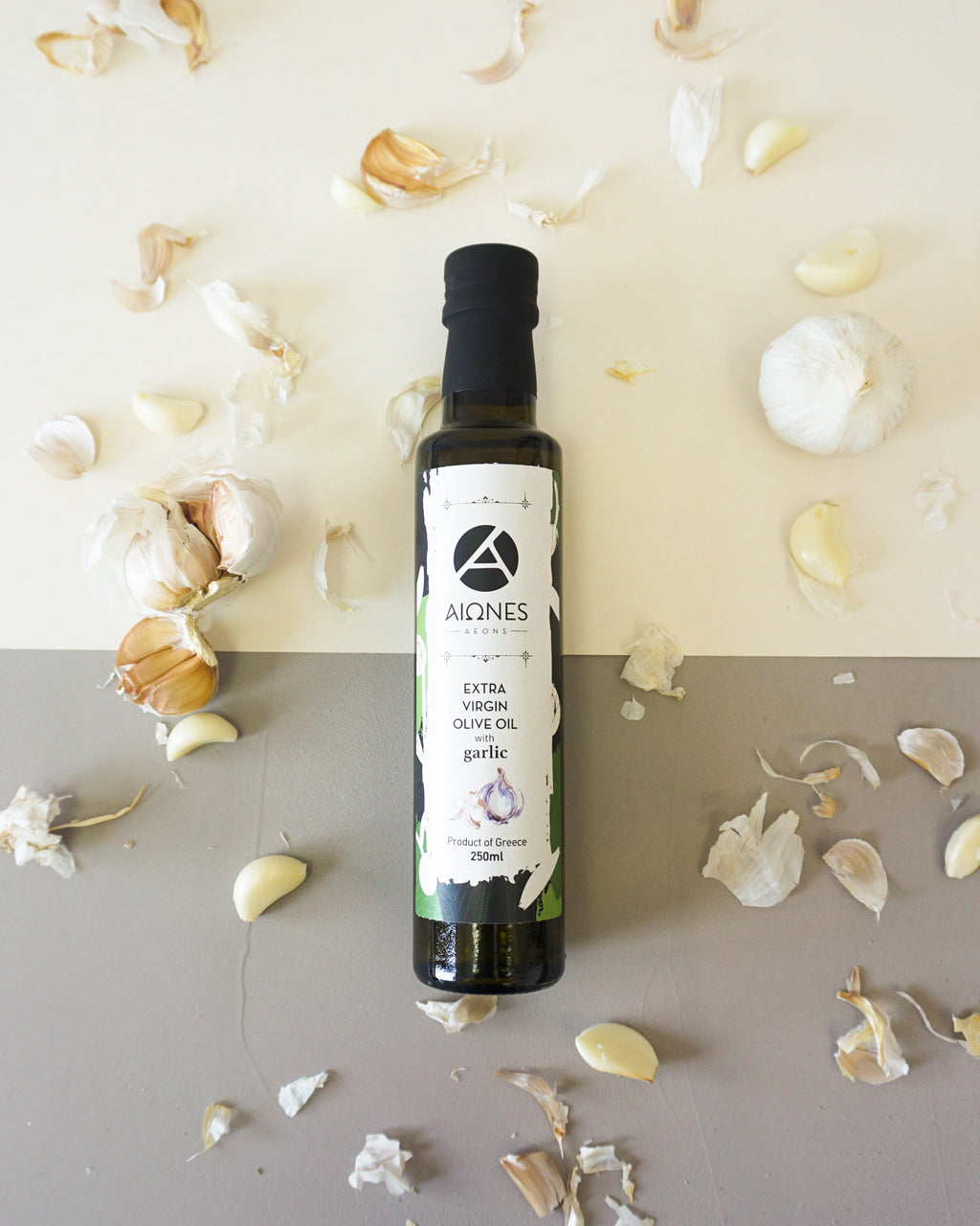 AEONS Infused Extra Virgin Olive Oil — Garlic (250ml)