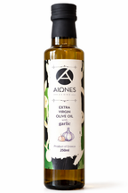 AEONS garlic infused extra virgin olive oil 250ml bottle